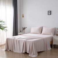 100% Bamboo Sheet Sets - Pale Pink