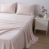 100% Bamboo Sheet Sets - Pale Pink