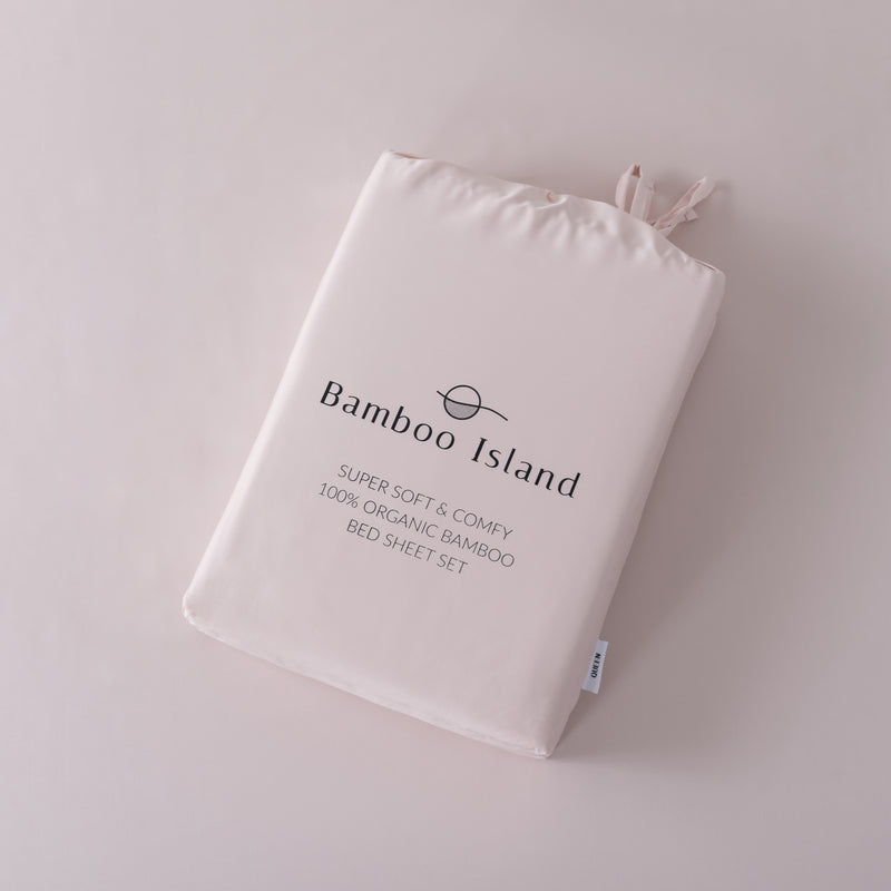 100% Bamboo Sheet Sets - Pale Pink