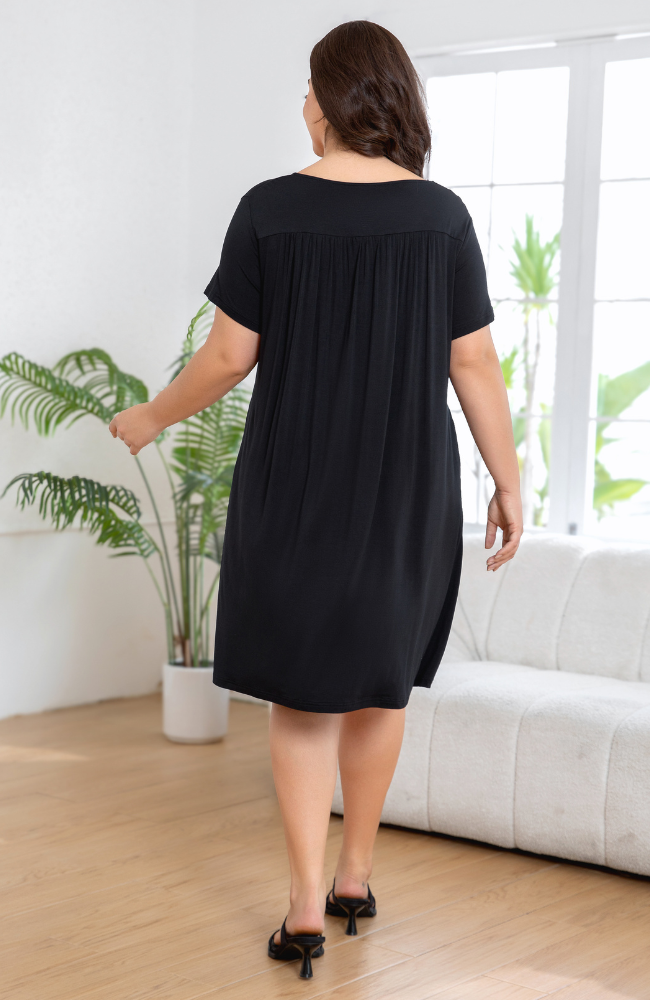 Bamboo Babydoll Pocket Dress