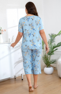 Bamboo Print Capri PJs