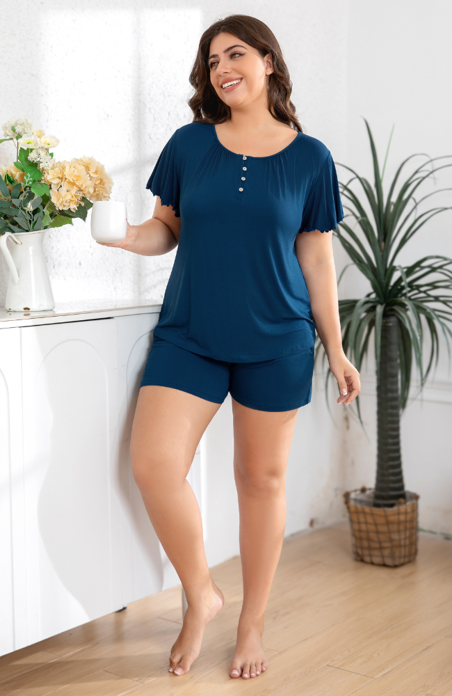 Bamboo Button PJ Set