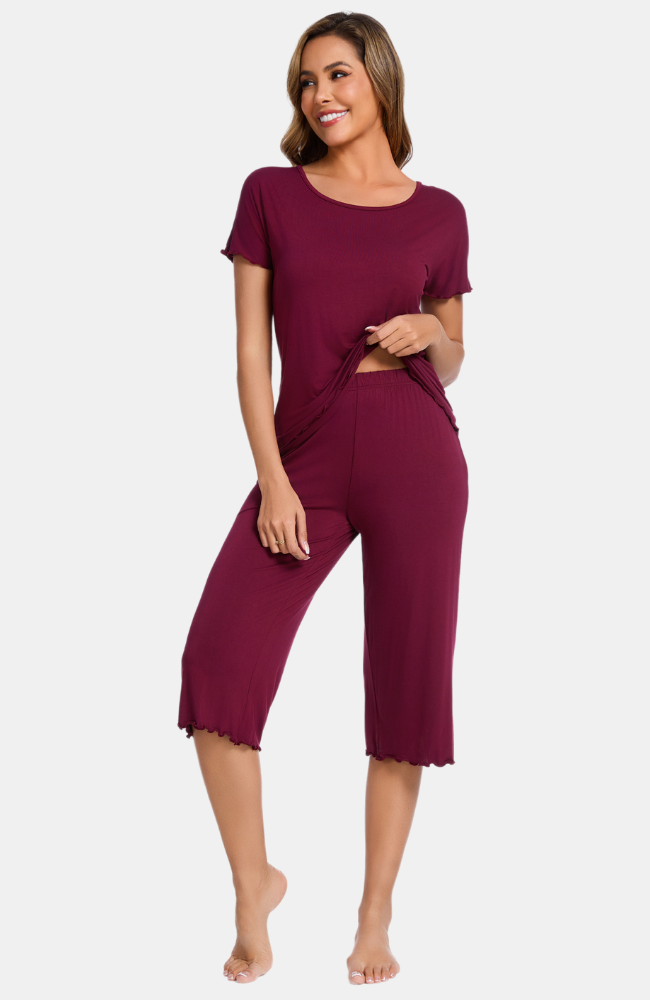 Bamboo Capri Pyjama Set