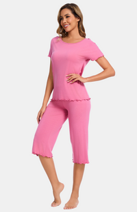 Bamboo Capri Pyjama Set