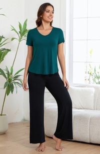 Wide Leg Bamboo Pants