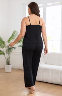 Lace Trim Bamboo Cami Lounge Set