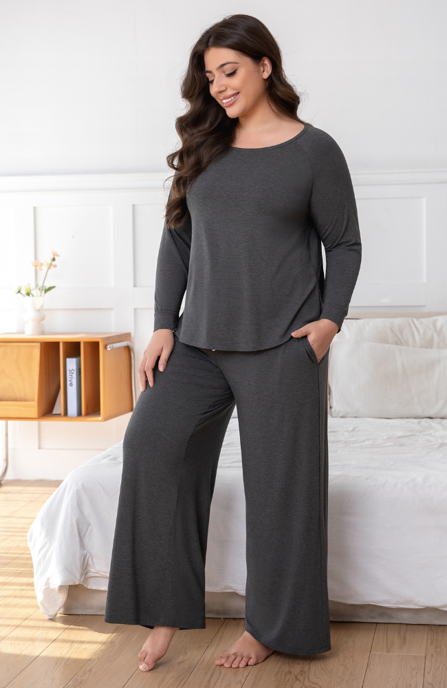 Long Sleeve Bamboo Slouch Set