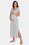 Long Bamboo Maternity T-Shirt Dress