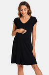 Bamboo Frill Maternity Nightie