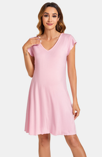 Bamboo Frill Maternity Nightie