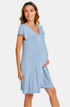 Bamboo Frill Maternity Nightie