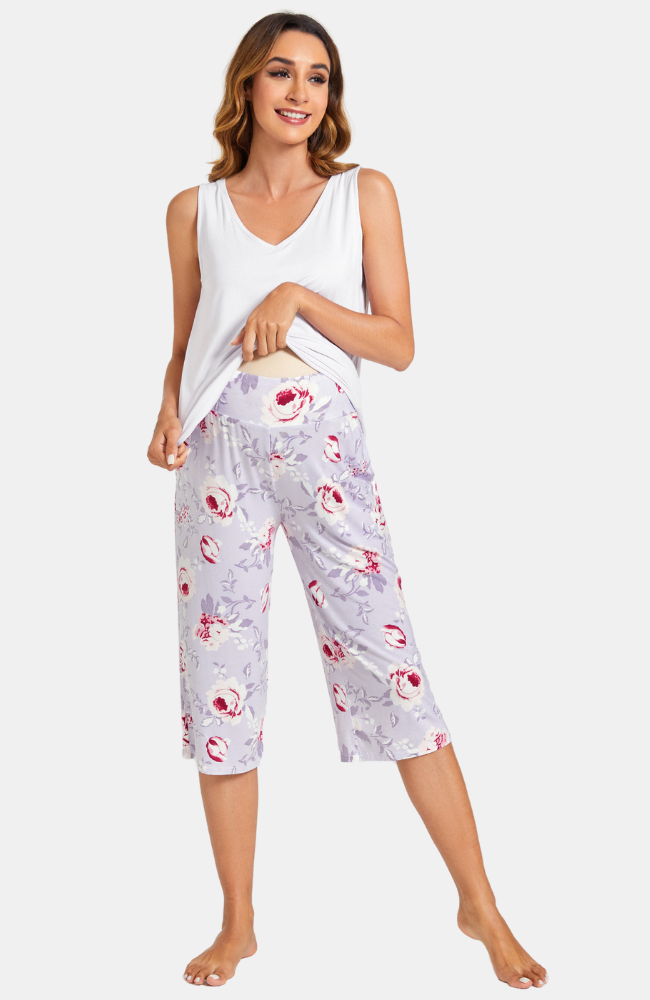 Bamboo Maternity Capri PJ Pants