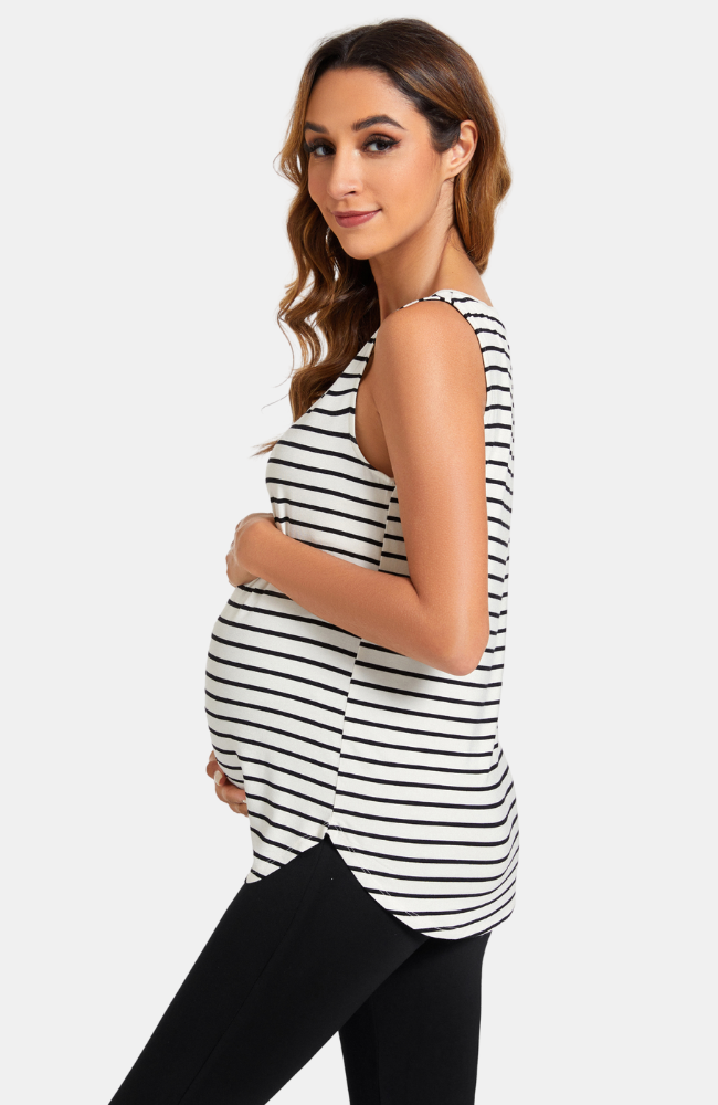 Bamboo Sleeveless Maternity Top