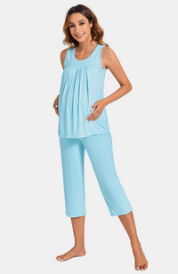 Bamboo Maternity Capri Pyjamas