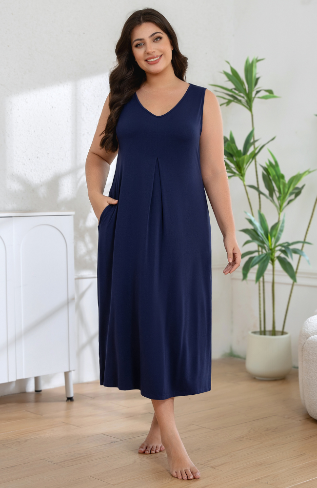Bamboo Midi Pocket Dress