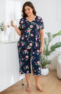 Bamboo Print Capri PJs