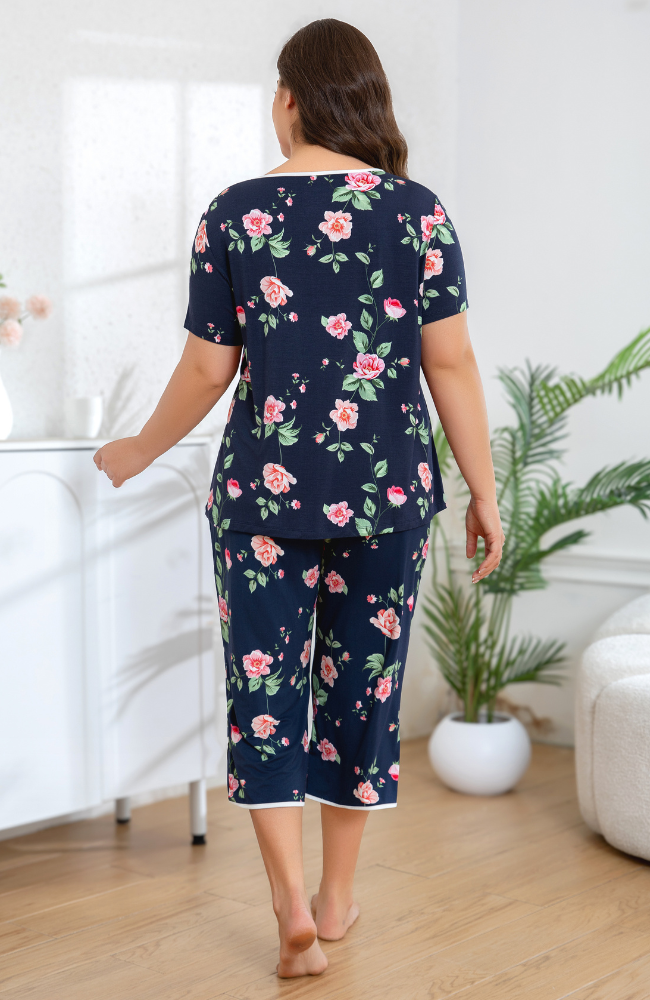 Bamboo Print Capri PJs