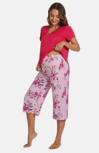 Bamboo Capri Maternity PJs