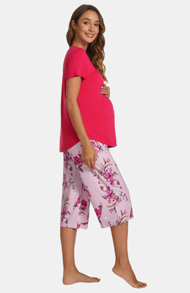 Bamboo Capri Maternity PJs