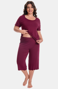 Bamboo Capri Pyjama Set