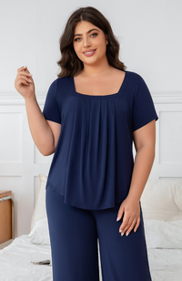 Bamboo Pleat Tee