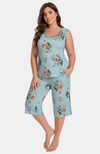 Sleeveless Bamboo Crop PJs