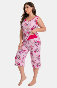 Sleeveless Bamboo Crop PJs