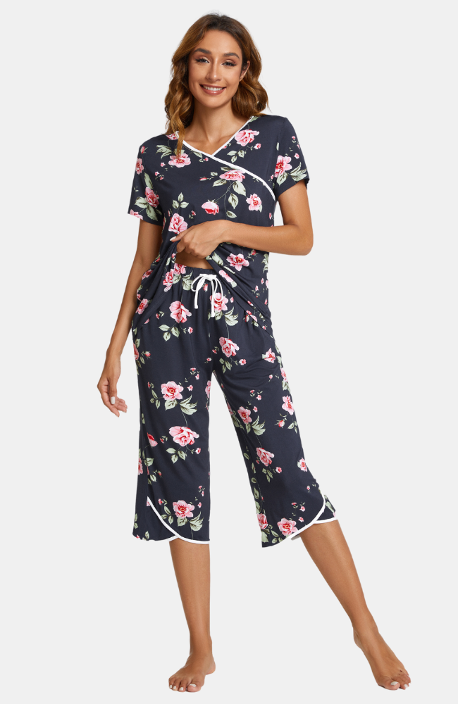 Bamboo Print Capri PJs – Bamboo Island Australia