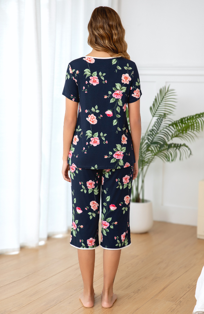 Bamboo Print Capri PJs