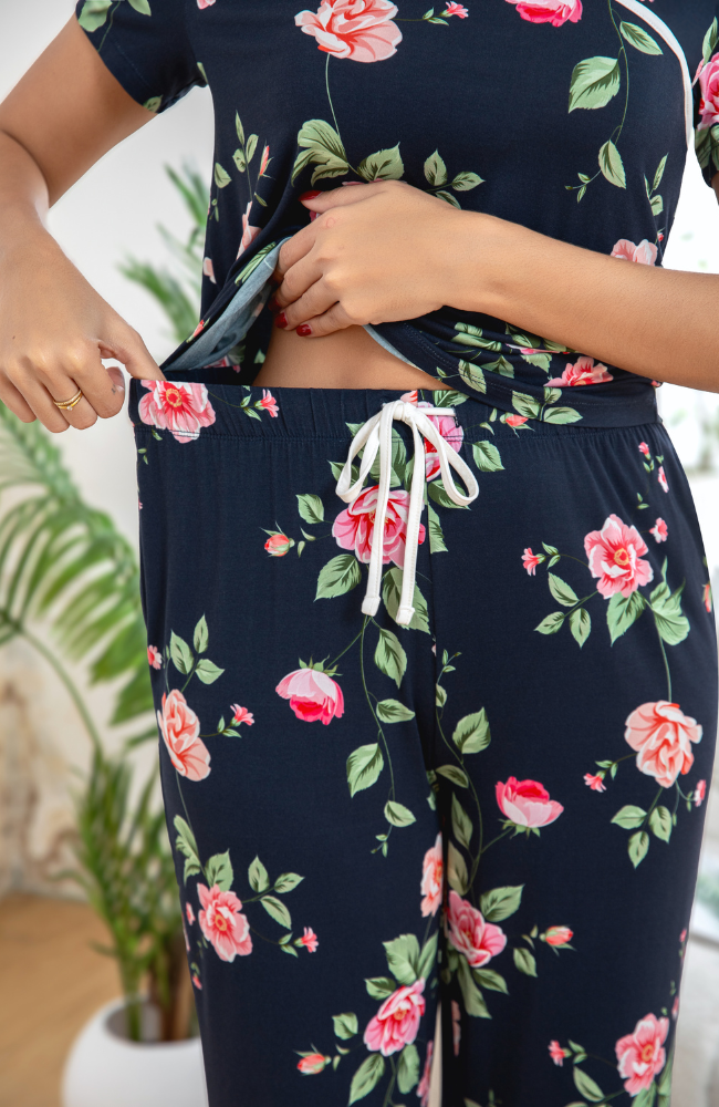 Bamboo Print Capri PJs