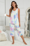 Sleeveless Bamboo Capri Pyjamas