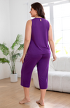 Sleeveless Bamboo Capri Pyjamas