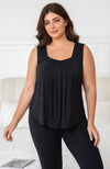 Sleeveless Bamboo Pleat Top