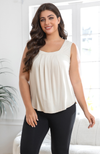 Sleeveless Bamboo Pleat Top