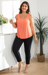 Sleeveless Bamboo Pleat Top