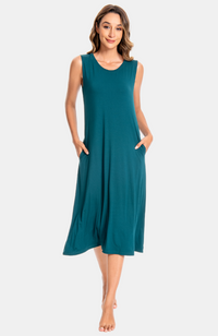 Sleeveless Bamboo Pocket Dress