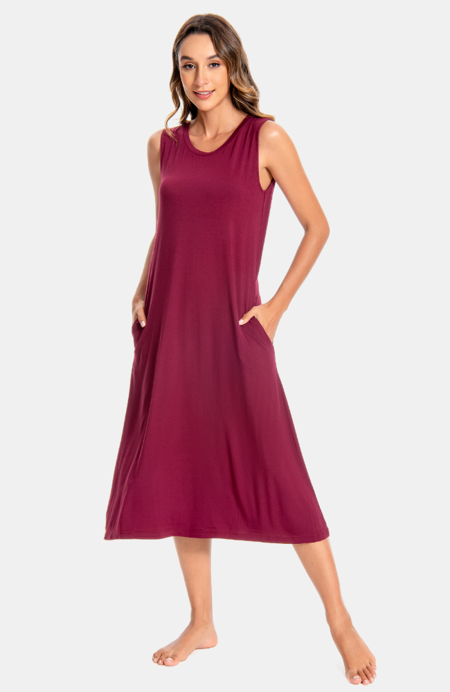 Sleeveless Bamboo Pocket Dress