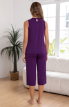 Sleeveless Bamboo Capri Pyjamas