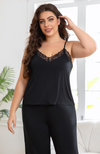Lace Trim Bamboo Cami Lounge Set