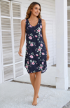 Sleeveless Bamboo Nightie - Print