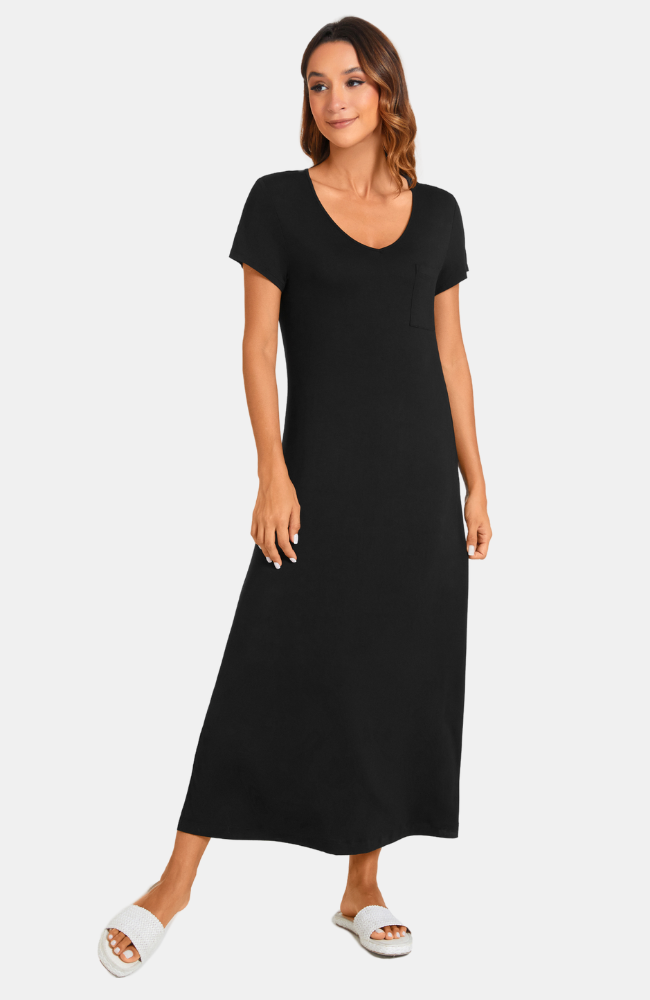 Long Bamboo T Shirt Dress Bamboo Island Australia