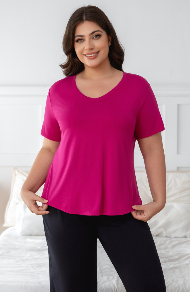Ladies Bamboo V-Neck Tee