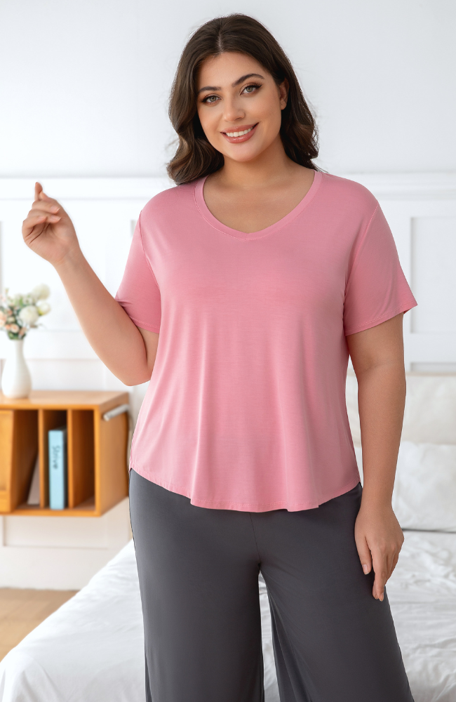 Ladies Bamboo V-Neck Tee