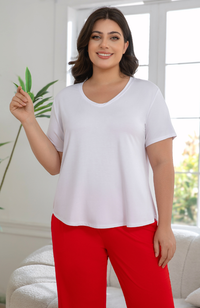 Ladies Bamboo V-Neck Tee