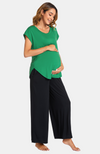 Wide Leg Bamboo Maternity Pants