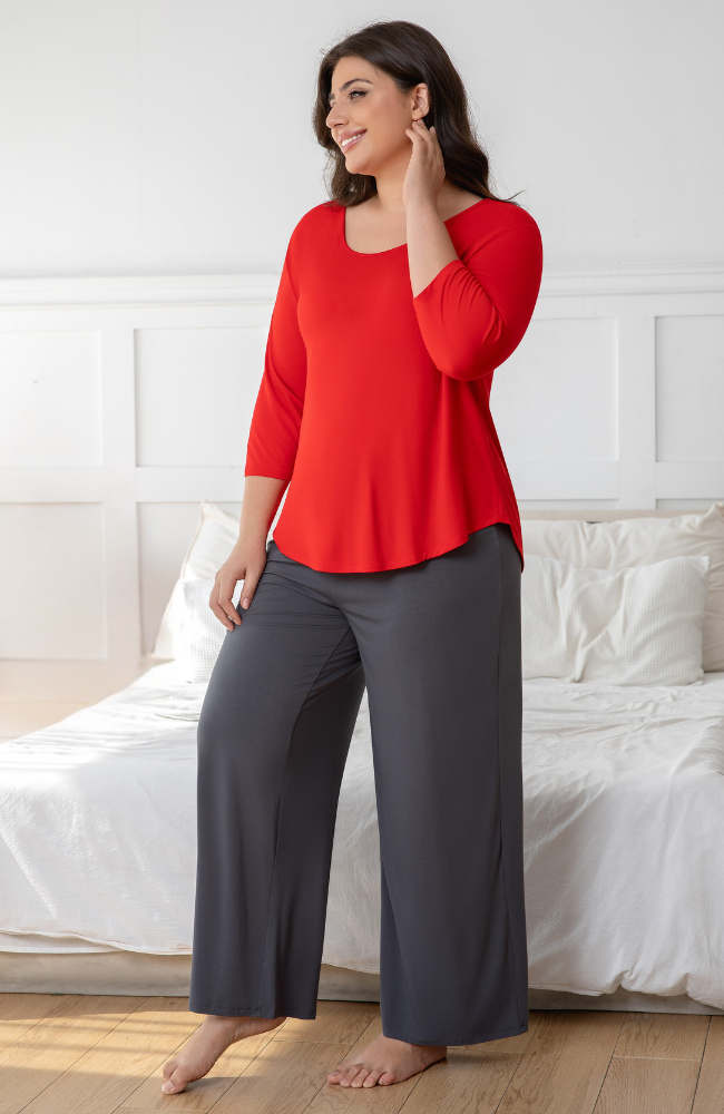 Wide Leg Bamboo Pants