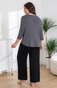 Wide Leg Bamboo Pocket Pants