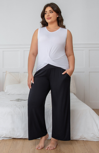 Wide Leg Bamboo Pocket Pants