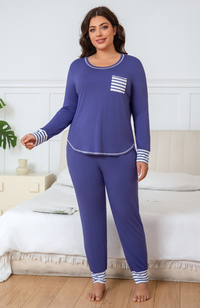 Striped Cuff Bamboo PJs