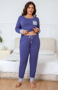 Striped Cuff Bamboo PJs